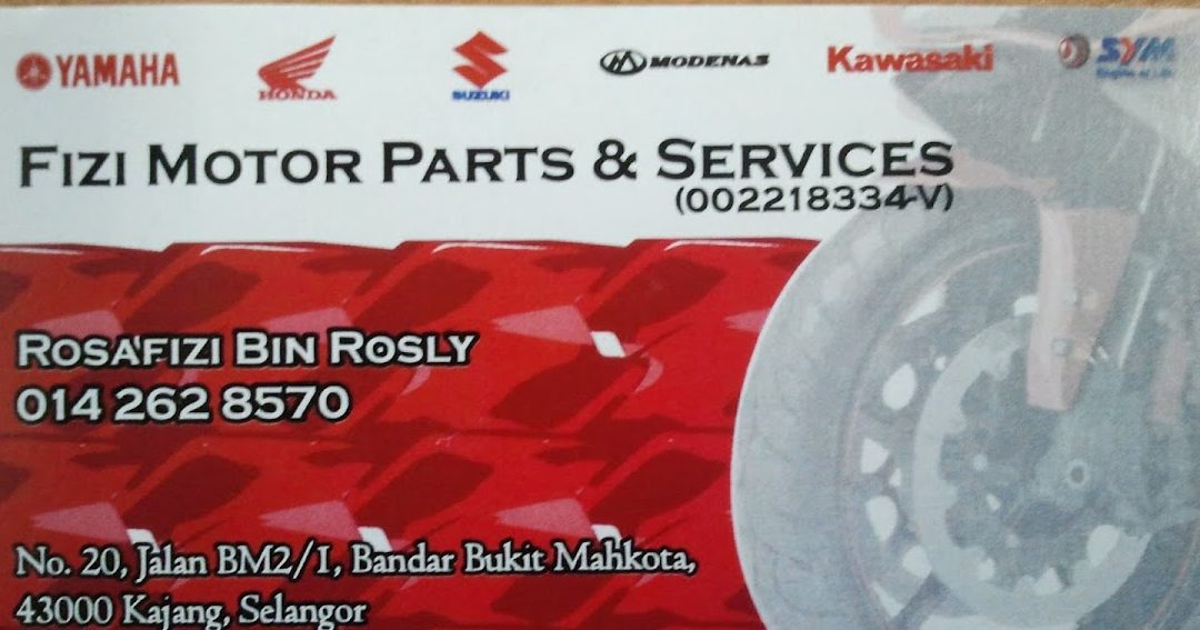 Fizi Motor Parts & Services (002218334-V) 1 fizi motor parts services 002218334 v