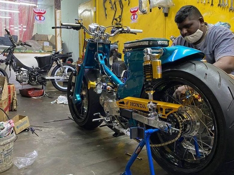 zimar garage bengkel motorsikal baik pulih dan cat